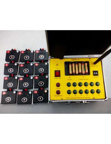 Consola de disparo Profesional. Sistema de disparo de pirotecnia 10 canales