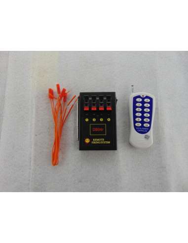 Sistema inalámbrico de ignición pirotecnia 4 canales